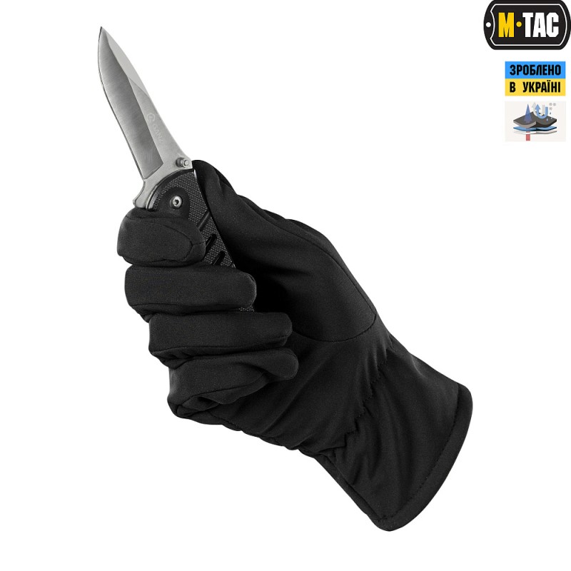 Рукавички M-Tac Winter Soft Shell Black Чорний