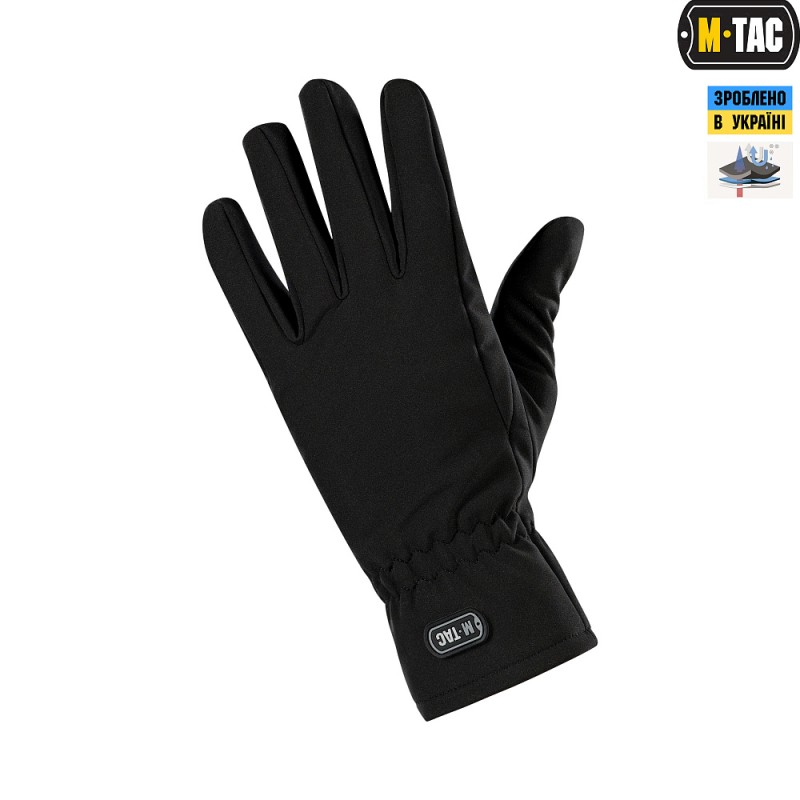 Рукавички M-Tac Winter Soft Shell Black Чорний