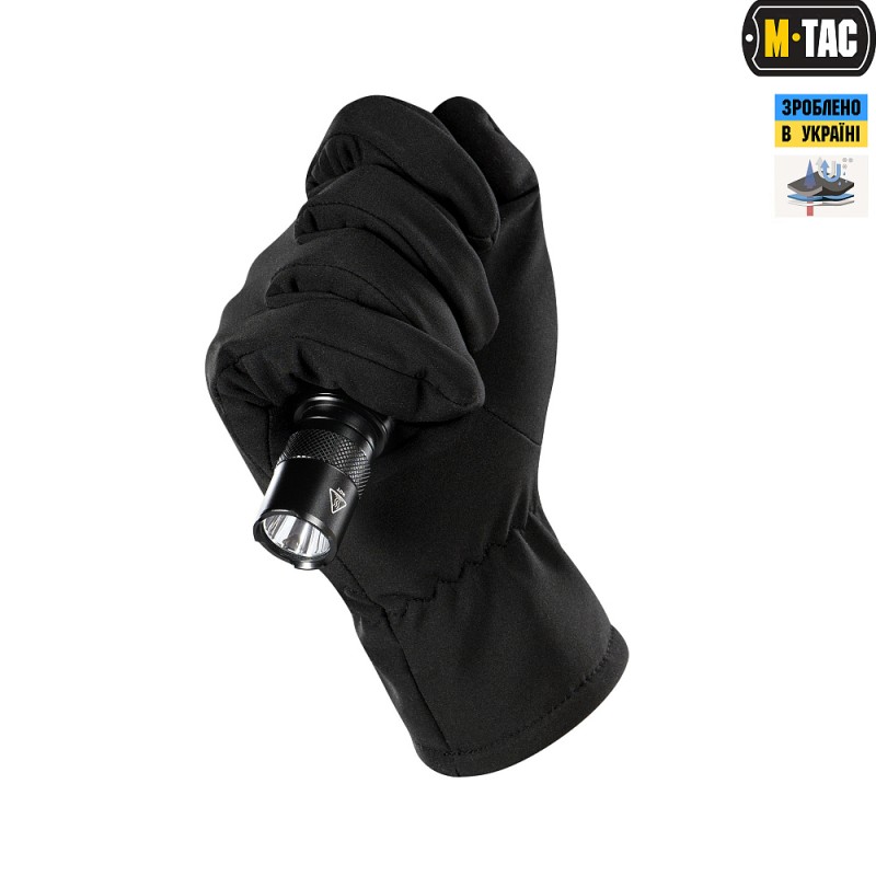Рукавички M-Tac Winter Soft Shell Black Чорний