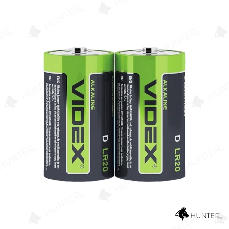 Батарейка Videx LR20/D Shrink