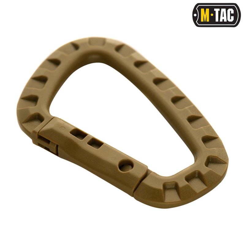 Карабін пластиковий M-TAC (85 х 60 мм) Койот