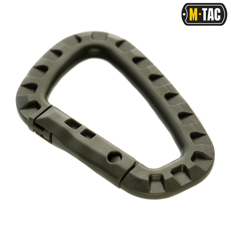 Карабін пластиковий M-TAC (85 х 60 мм) Олива