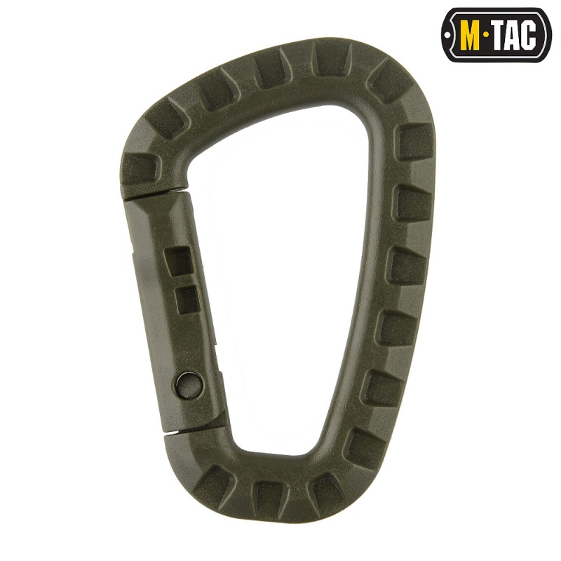Карабін пластиковий M-TAC (85 х 60 мм) Олива