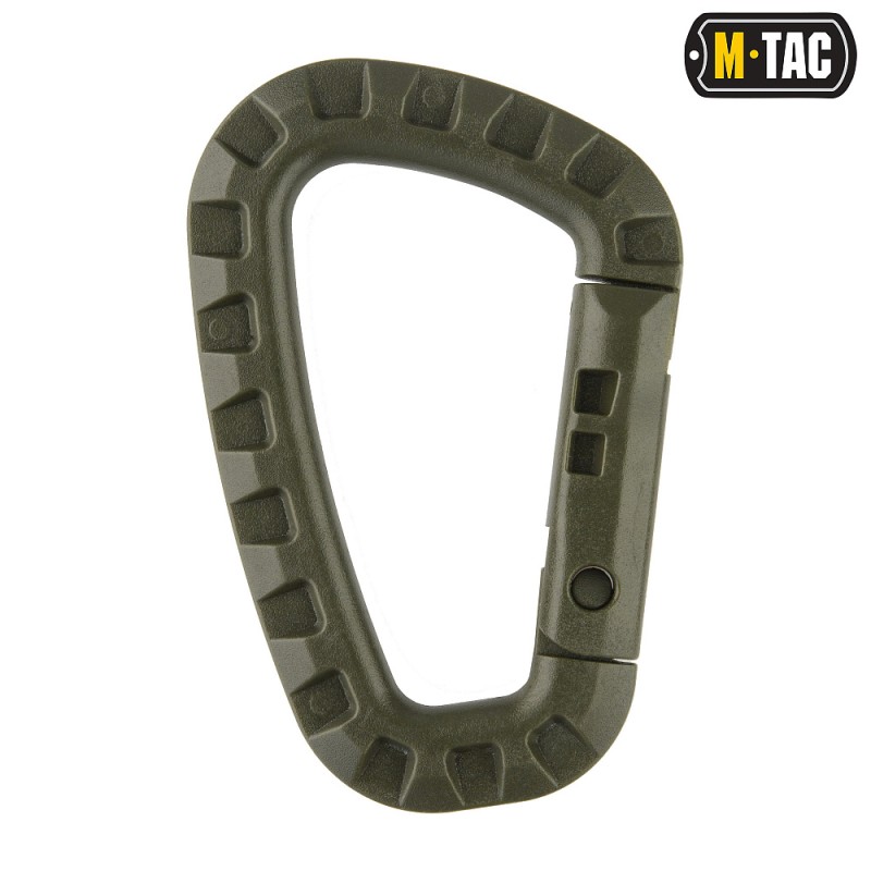 Карабін пластиковий M-TAC (85 х 60 мм) Олива
