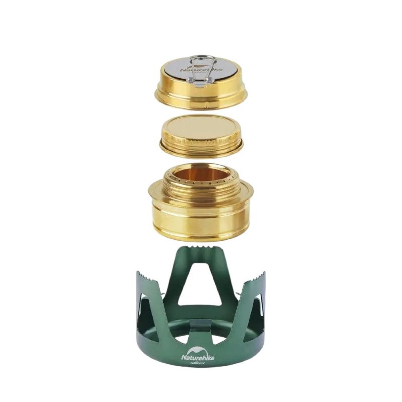 Пальник спиртовий Naturehike Alcohol Burner steel Зелений