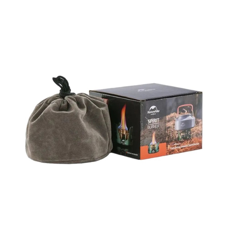 Пальник спиртовий Naturehike Alcohol Burner steel Зелений