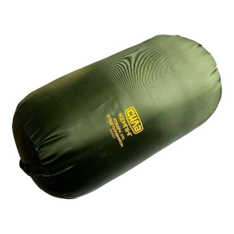 Спальний мішок Сила XXL ковдра з підголівником (1900х900мм) +10°C