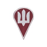 Шеврон ДШВ (тризуб) липучка Бордовий