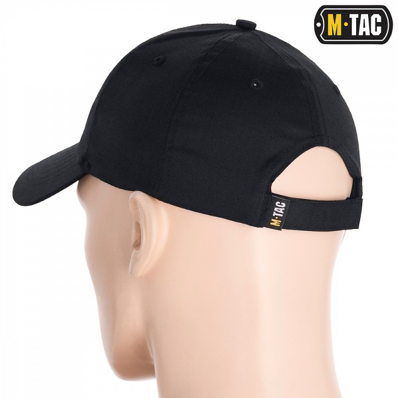 Бейсболка M-TAC Flex Rip-Stop Чорний