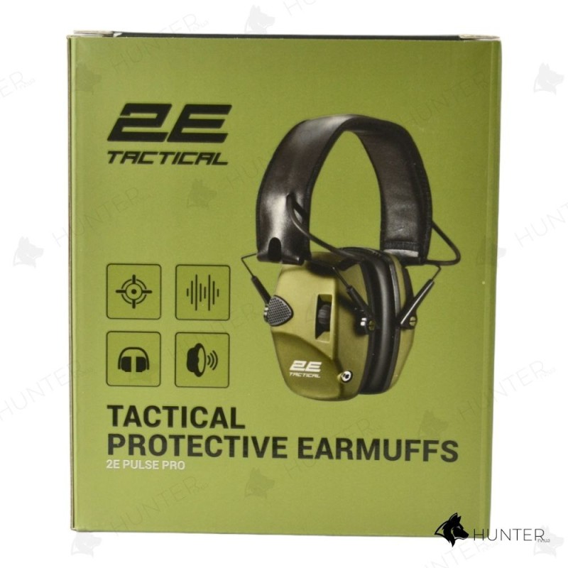 Наушники активные 2E Pulse Pro Army NRR 22dB Хаки