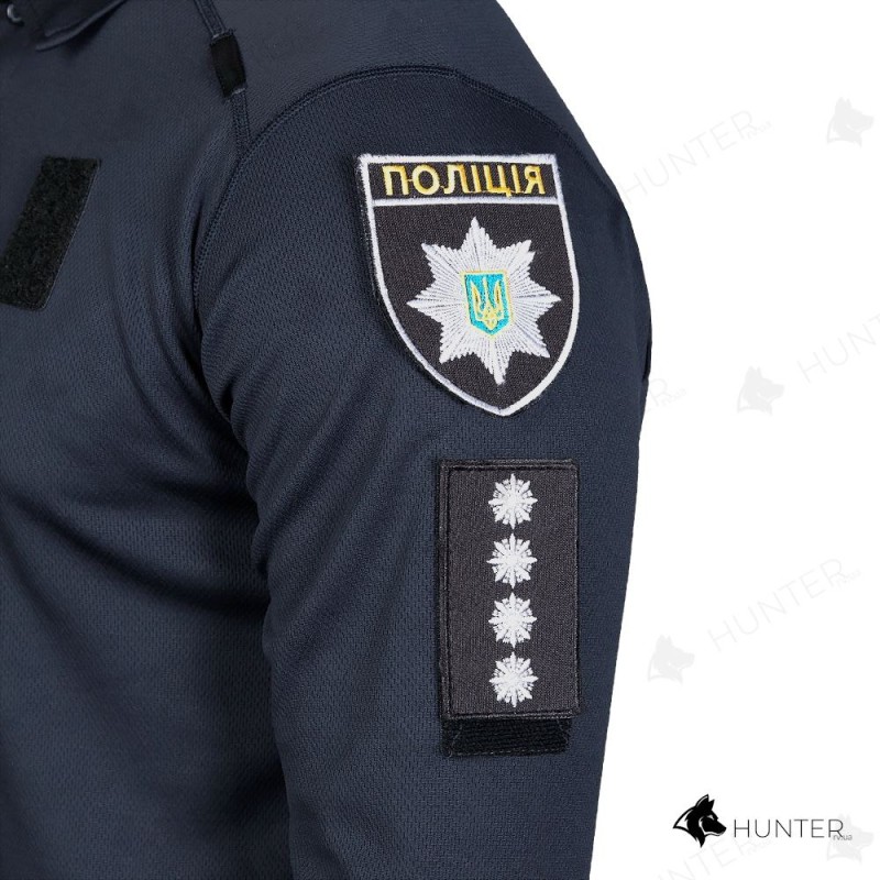 Поло Patrol ID Long CoolPass Antistatic Темно синій