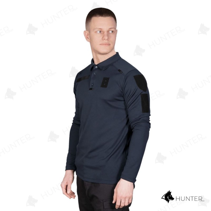 Поло Patrol ID Long CoolPass Antistatic Темно синій