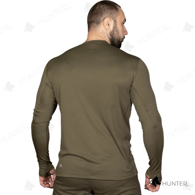 Футболка довгим рукавом Long sleeve Chiton CoolPass Antistatic Олива