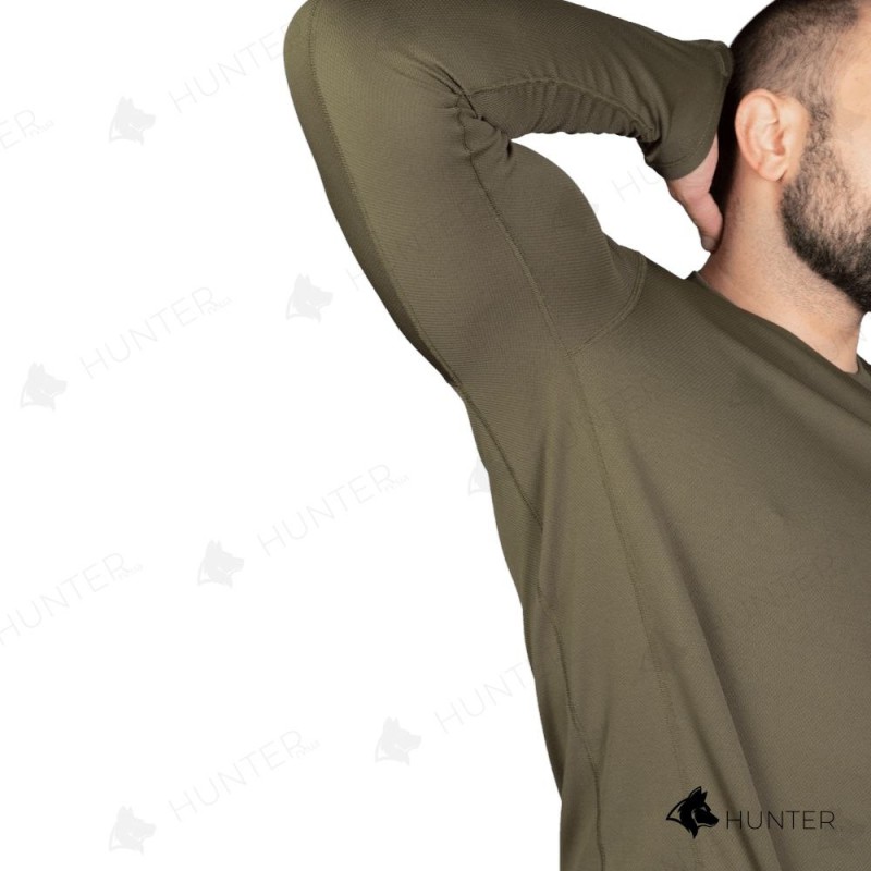 Футболка довгим рукавом Long sleeve Chiton CoolPass Antistatic Олива