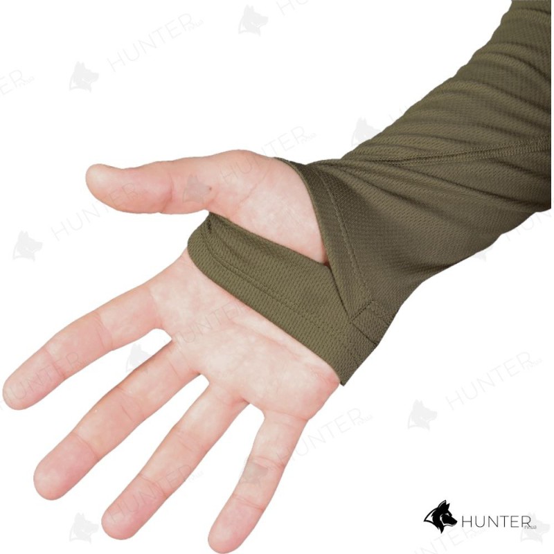Футболка довгим рукавом Long sleeve Chiton CoolPass Antistatic Олива