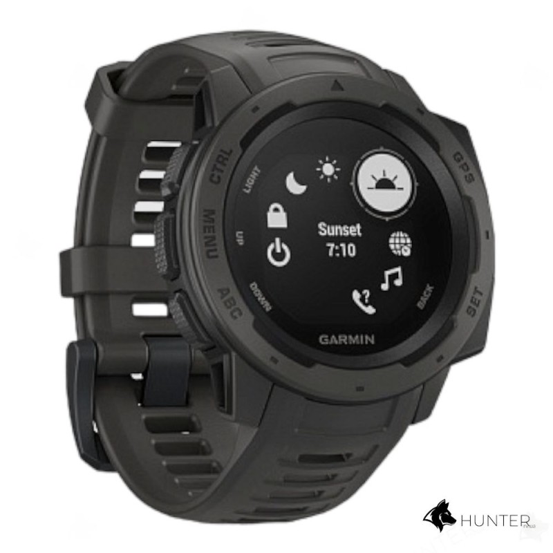 Часы тактические Garmin Instinct Graphite (010-02064-00) Refurbished