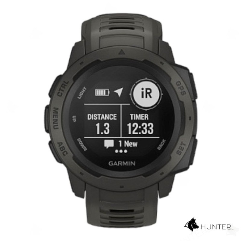 Часы тактические Garmin Instinct Graphite (010-02064-00) Refurbished