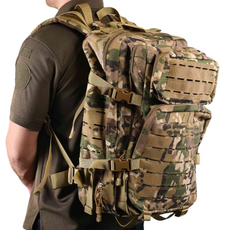 Рюкзак тактичний 2E 45L Laser Cut MultiCam