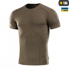 Футболка потовідвідна Athletic Velcro M-TAC Олива L(р)