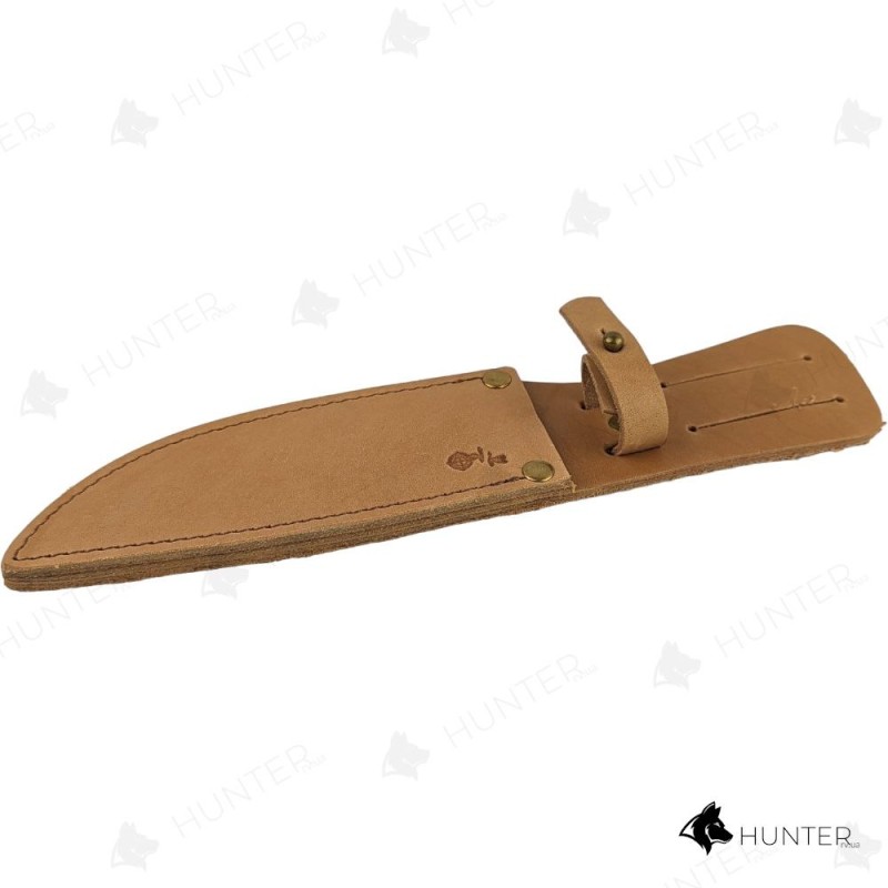 Чехол на нож кожа №3 (140x32mm) песок Койот