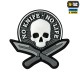 Патч No Knife No Life ПВХ Чорний