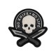 Патч No Knife No Life ПВХ Black/White