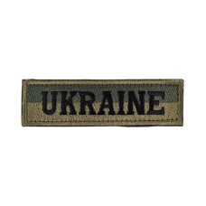 Нашивка Ukraine (10х3см) на липучці Олива