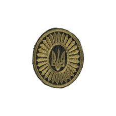 Кокарда "Горішок" (овал) без липучки Олива